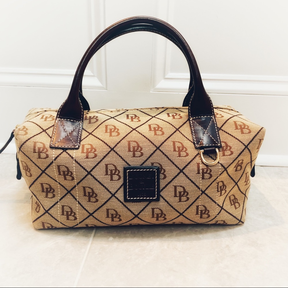 NWOT Dooney & Bourke Small Duffle Bag Brown/Tan